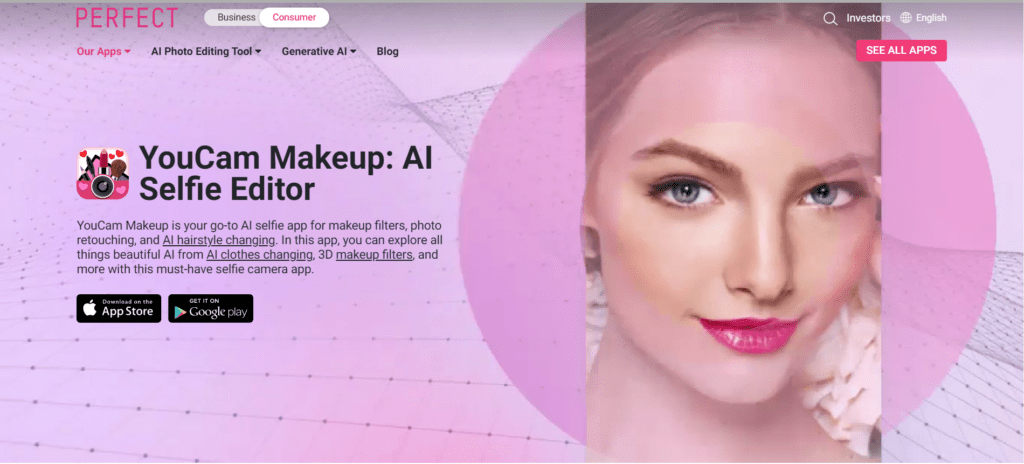 Youcam AI Hairstyle App